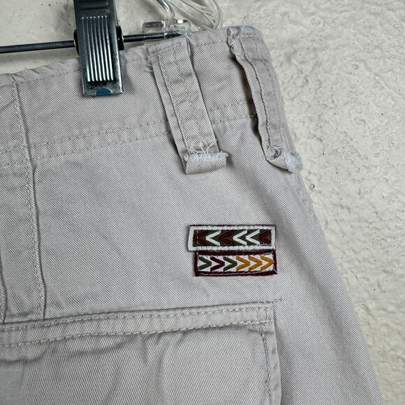 Vintage Paco Pants Sz 36x32 Tan Cargo Straight Leg Baggy Loose Fit Skate Grunge - Picture 10 of 11